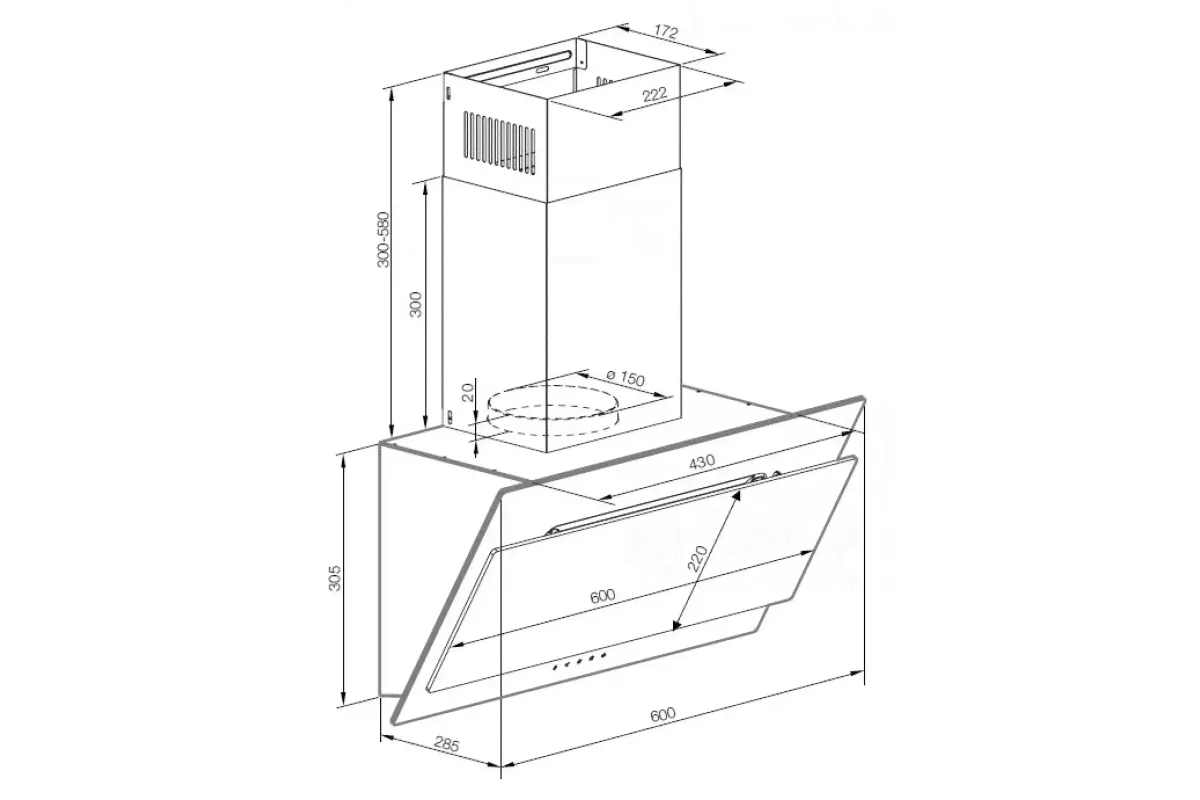 GRAUDE CLASSIC DHK 60.1 EL Античное белое стекло-0
