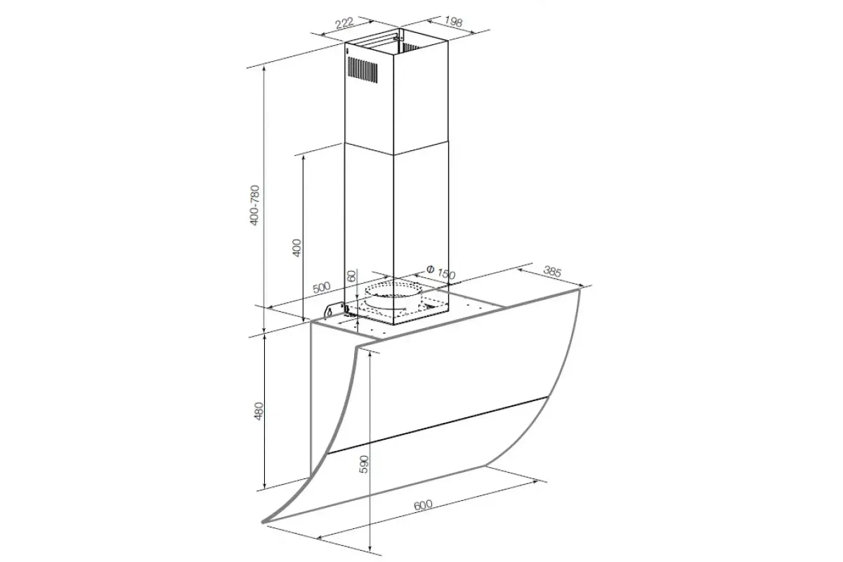 GRAUDE PREMIUM DH 60.3 WE белое стекло-0